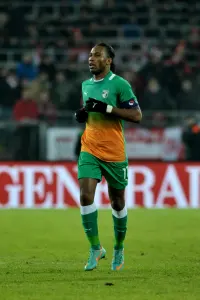 Didier Drogba avec le maillot de la Côte d’Ivoire en 2012