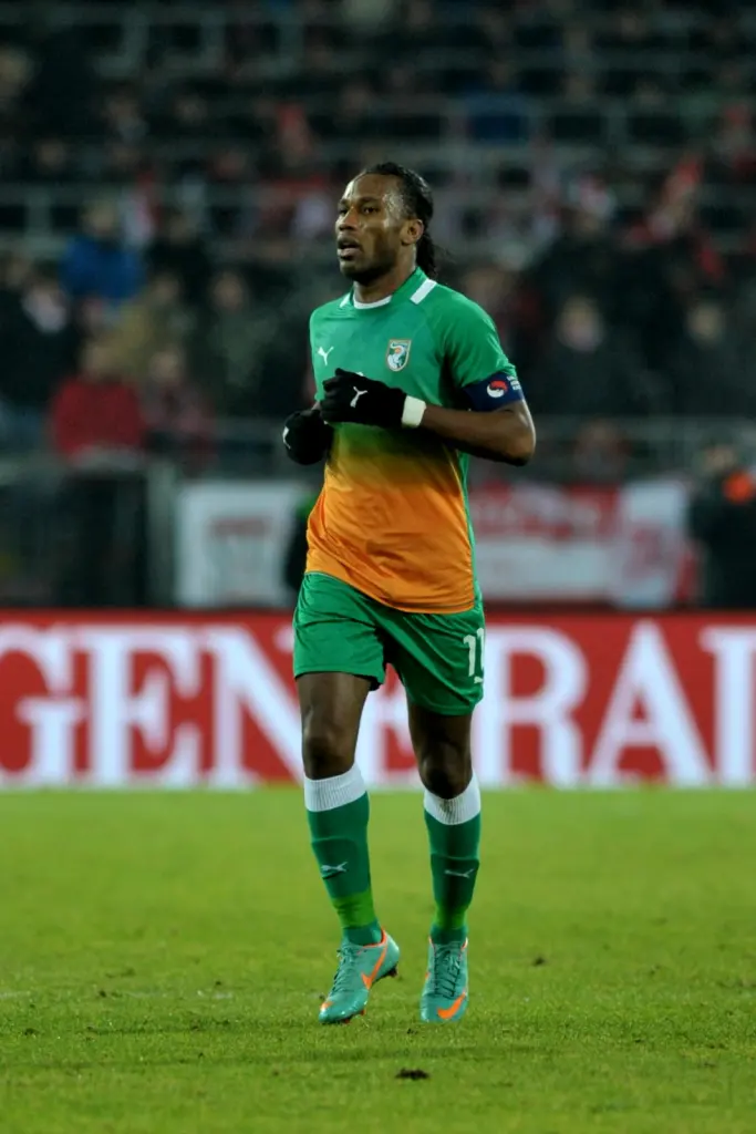 Didier Drogba avec le maillot de la Côte d’Ivoire en 2012