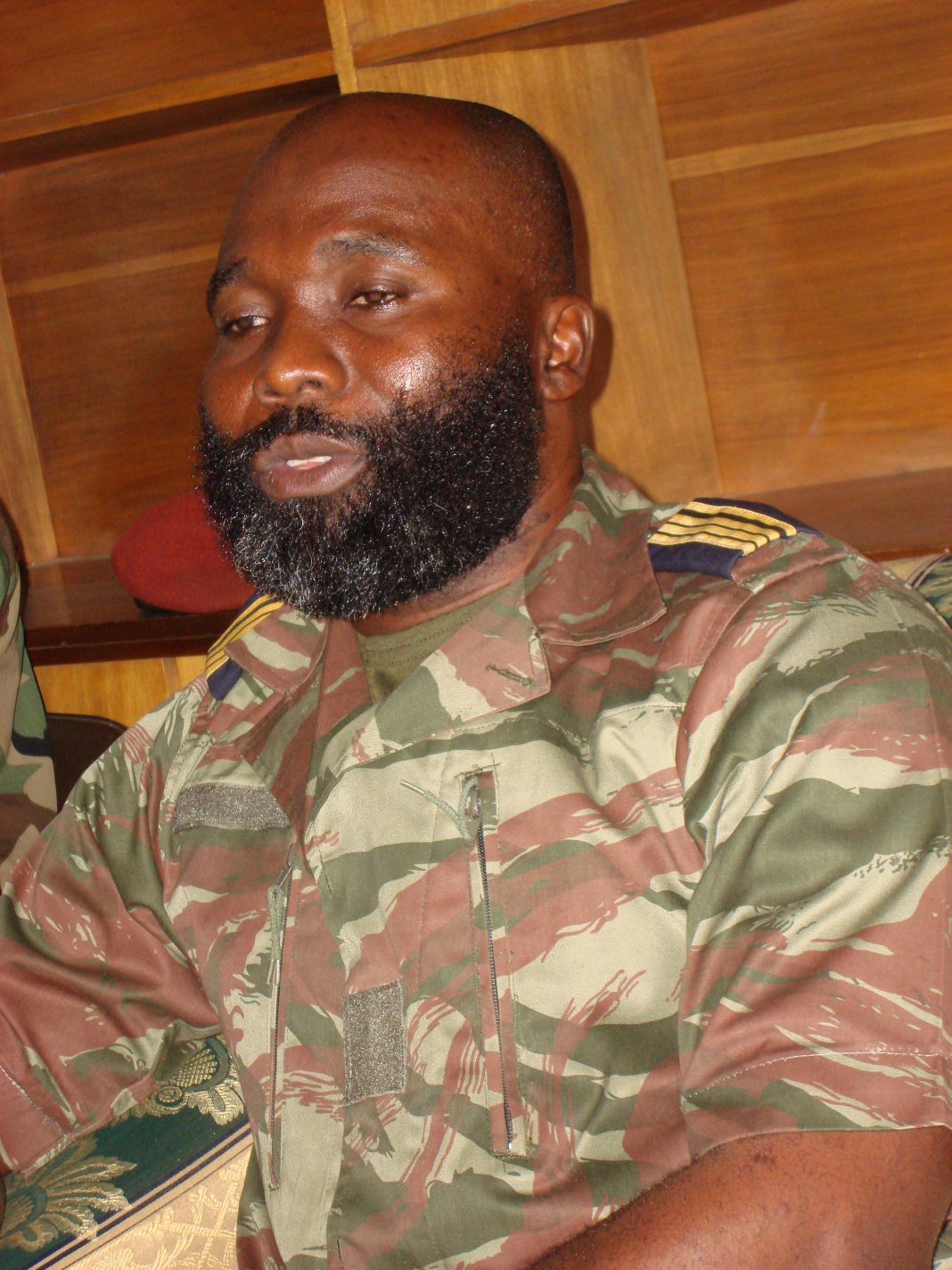 Fofié Kouakou Martin en uniforme militaire en 2008
