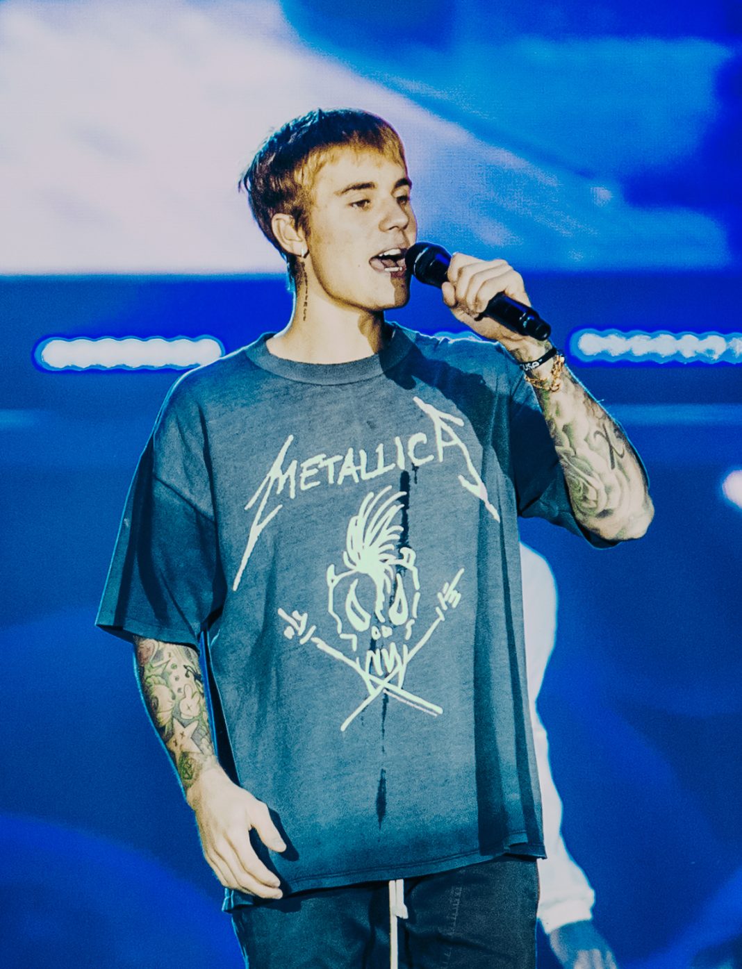 Justin Bieber en concert à Cracovie en 2016