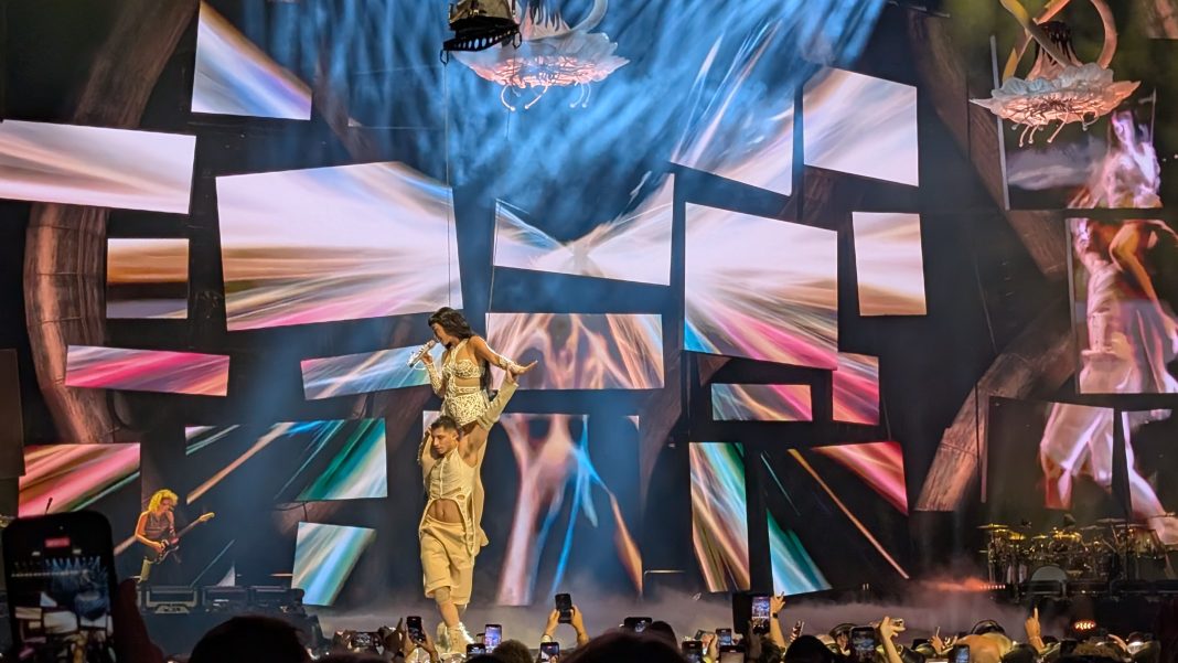 Katy Perry lors du Lifetimes Tour à Manchester en octobre 2025