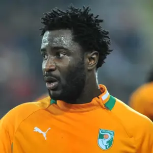Wilfried Bony avec le maillot de la Côte d’Ivoire