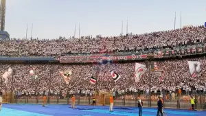 Supporters du Zamalek SC au stade international du Caire