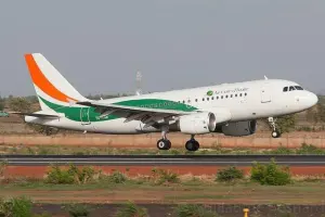 Airbus A320 d’Air Côte d’Ivoire au décollage
