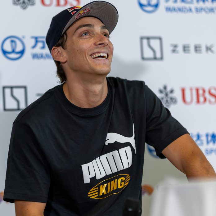 Armand Duplantis en 2026 Armand Duplantis lors d’une compétition de saut à la perche en 2026