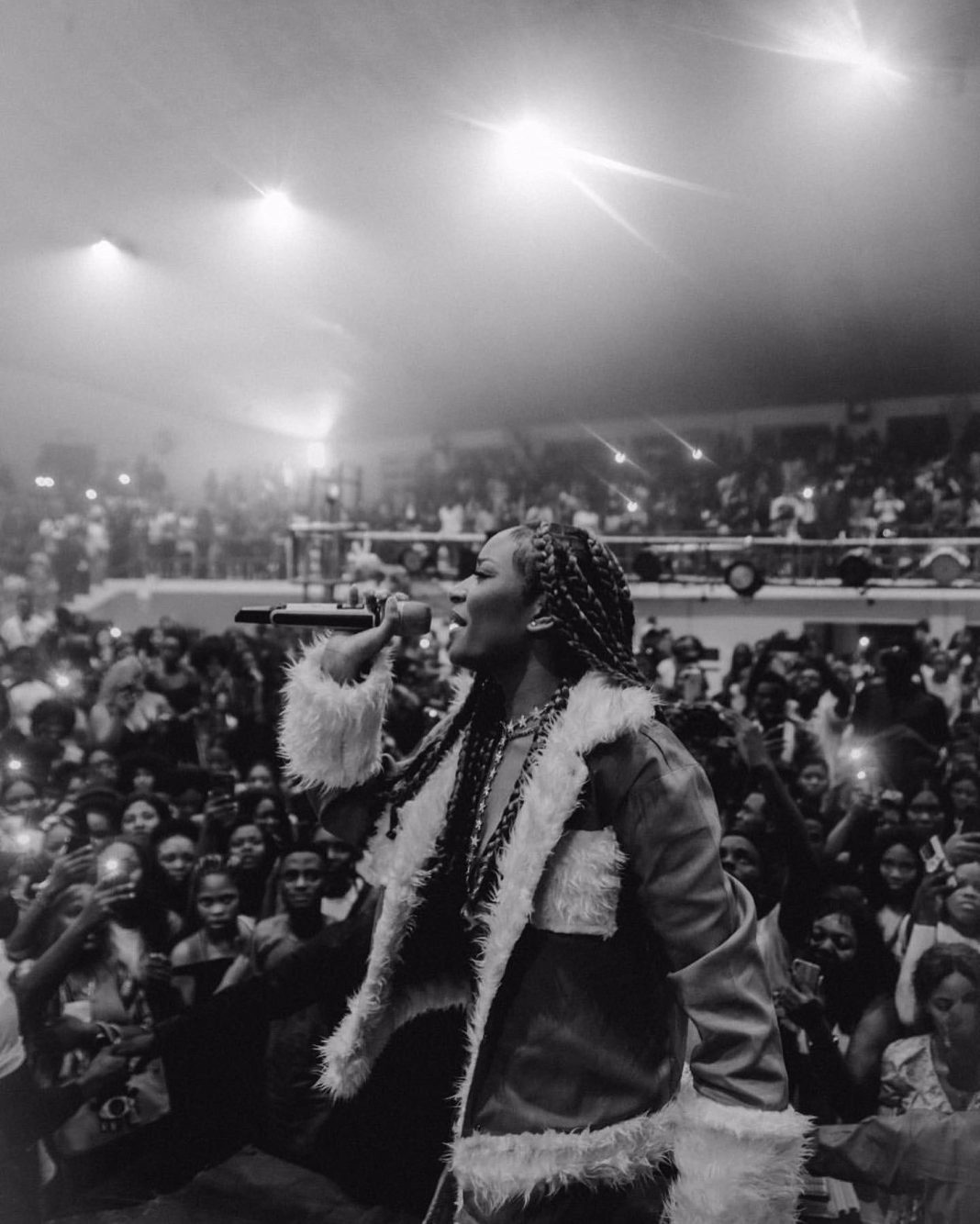 Ayra Starr en concert en 2021