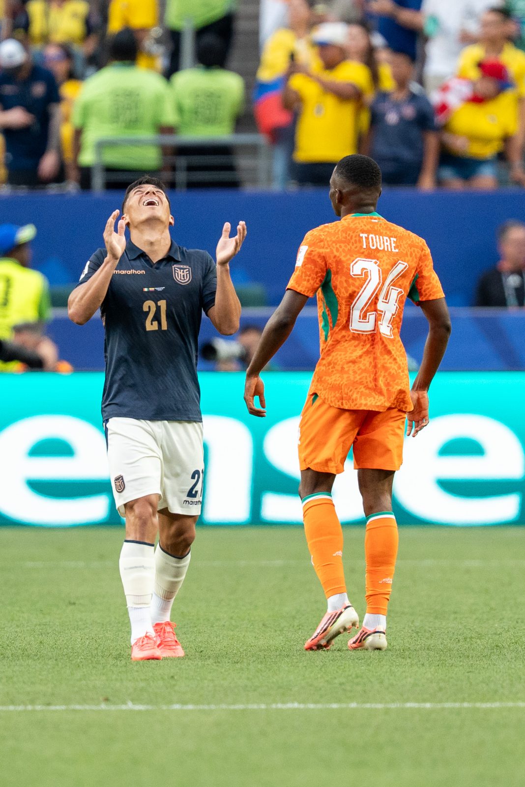 Bazoumana Touré avec la Côte d’Ivoire lors du Mondial 2026