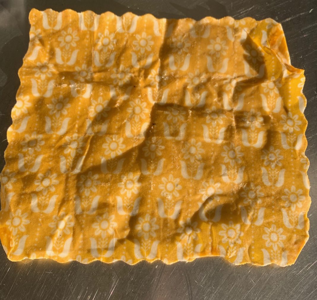 Wrap en tissu enduit de cire d’abeille