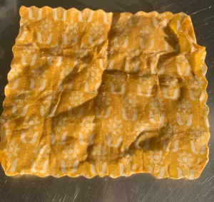 Wrap en tissu enduit de cire d’abeille