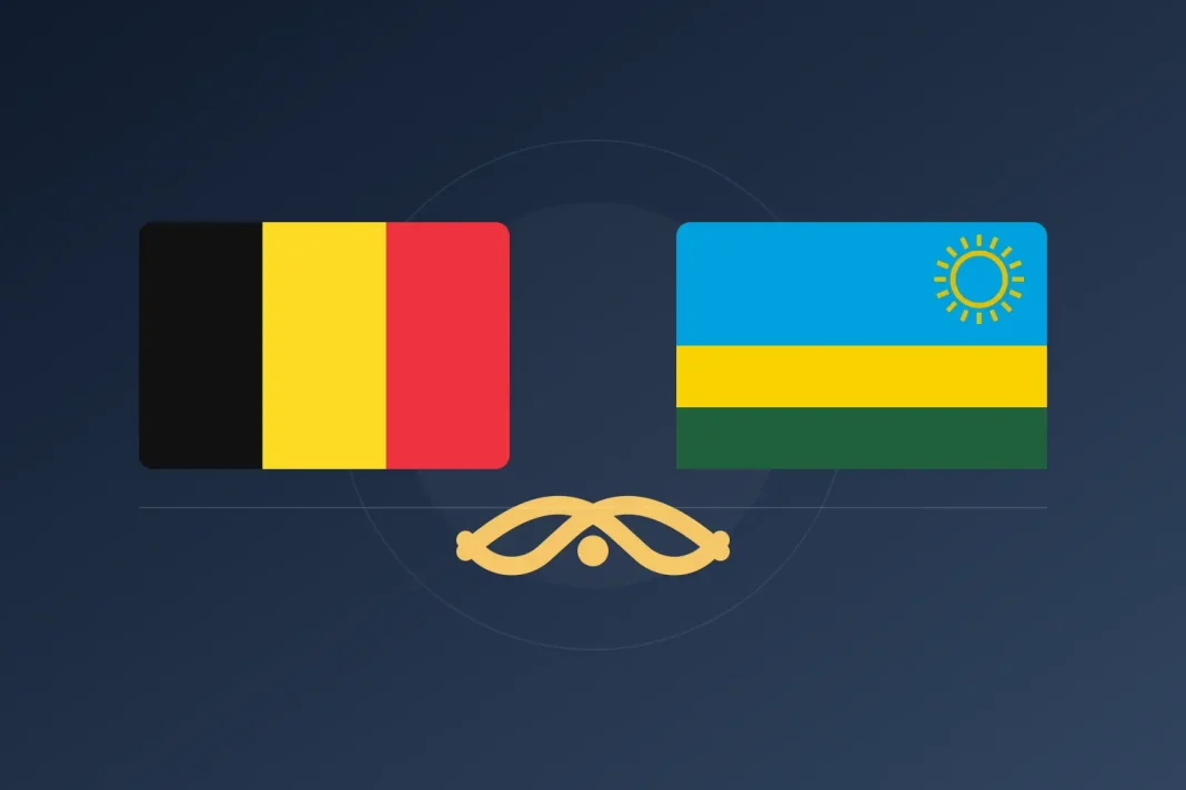 Drapeaux de la Belgique et du Rwanda illustrant la reprise des relations diplomatiques