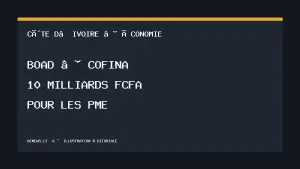 Financement BOAD-COFINA CI, illustration éditoriale BeNews