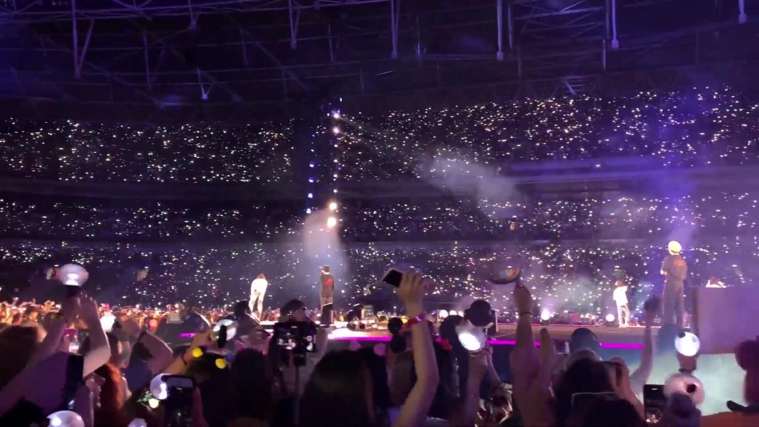 BTS en concert sur scène