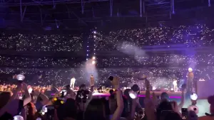 BTS en concert sur scène