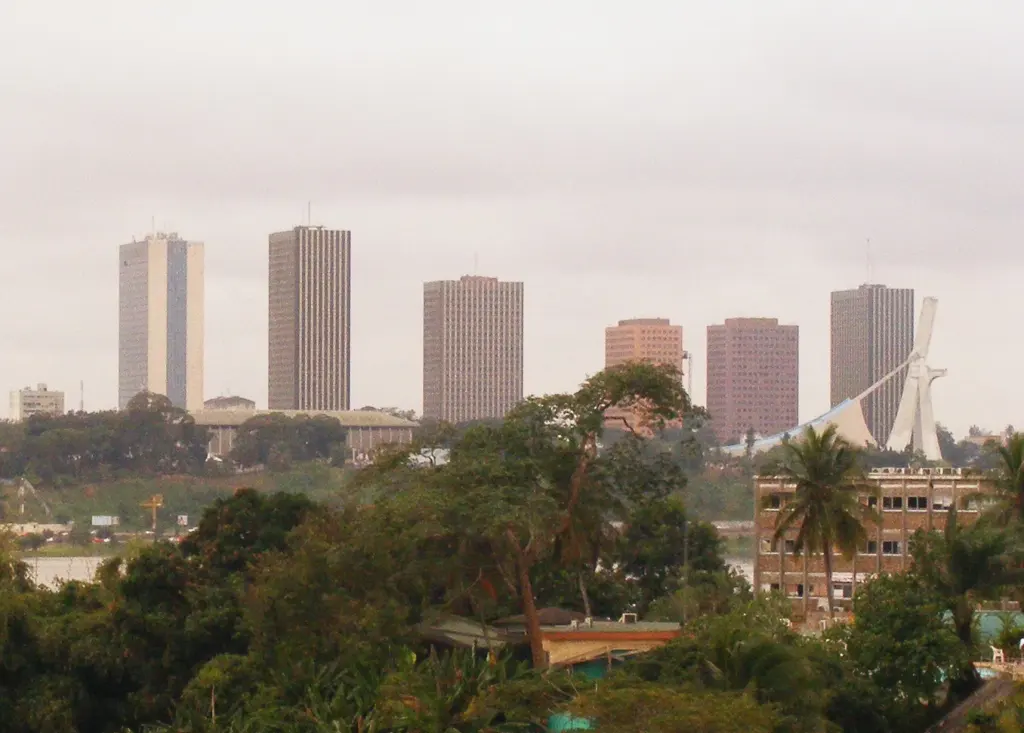 Vue de la Cité administrative d’Abidjan