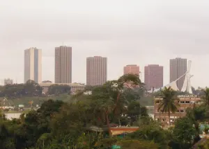 Vue de la Cité administrative d’Abidjan