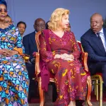Dominique Ouattara avec A’Salfo lors du FEMUA 16 à Abidjan
