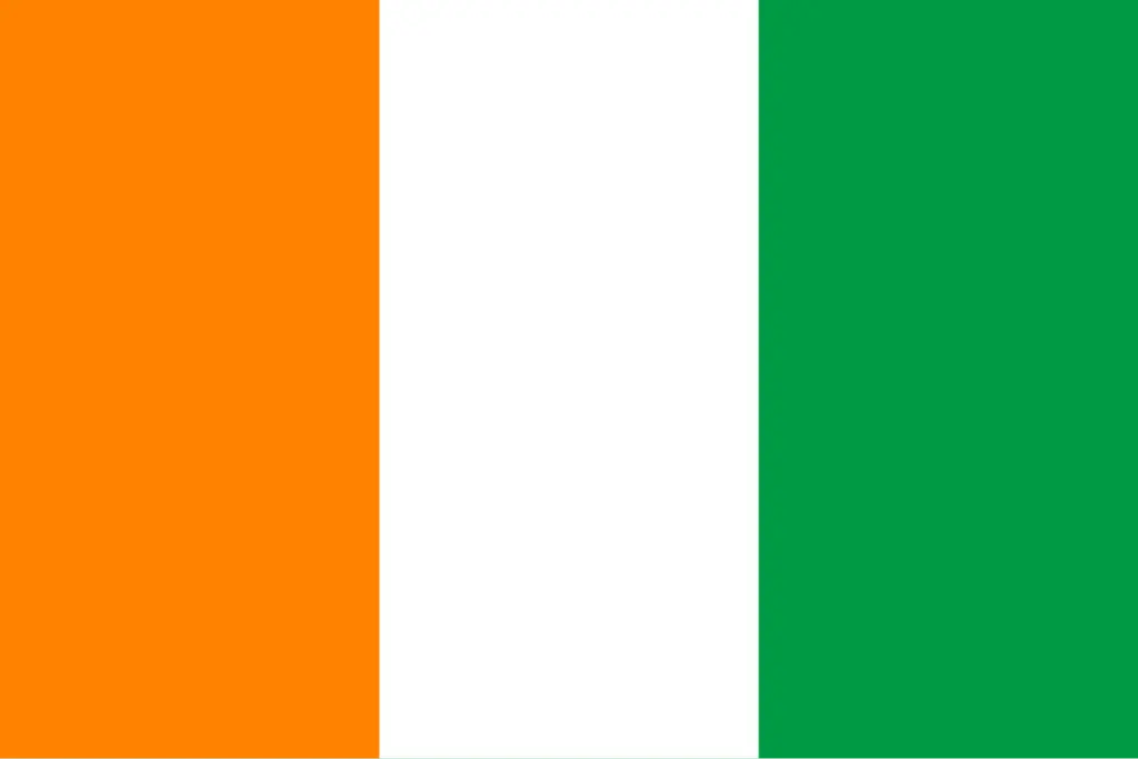 Drapeau de la Côte d’Ivoire — illustration