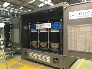 Électrolyseur industriel de 2 MW utilisé pour produire de l’hydrogène