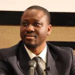 Guillaume Soro lors d’une conférence de presse en janvier 2011
