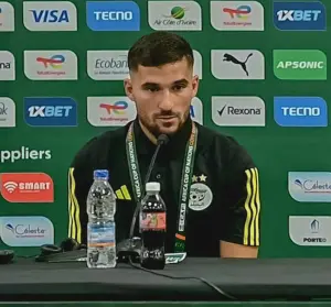 Houssem Aouar avec la sélection d’Algérie