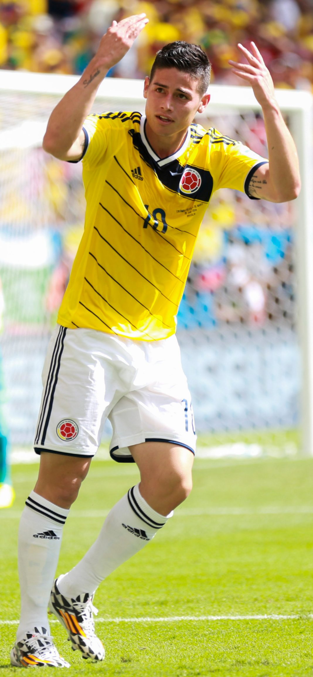 James Rodríguez avec le maillot de la Colombie lors de la Coupe du monde 2014