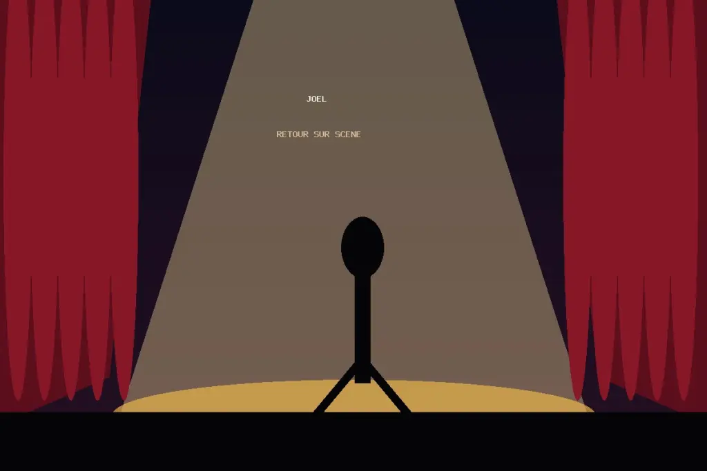 Illustration du retour sur scène de l’humoriste ivoirien Joël
