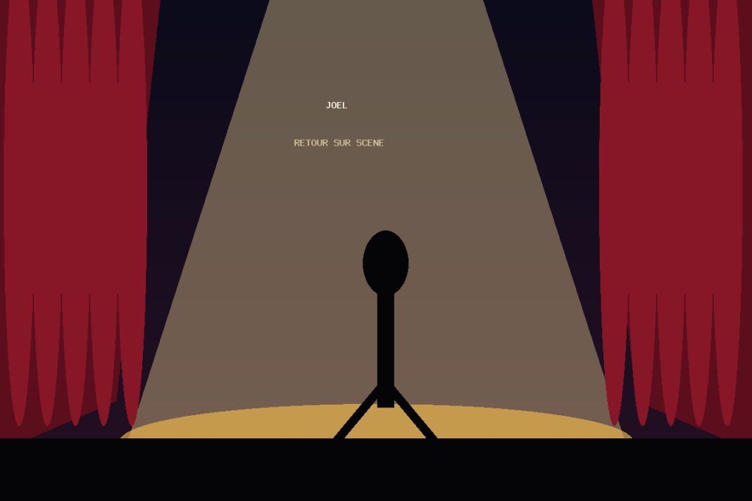 Illustration du retour sur scène de l’humoriste ivoirien Joël