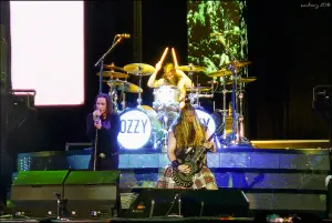 Ozzy Osbourne sur scène lors du RockFest en 2018