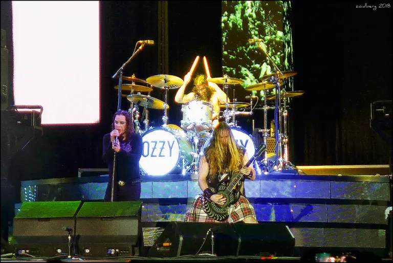 Ozzy Osbourne sur scène lors du RockFest en 2018