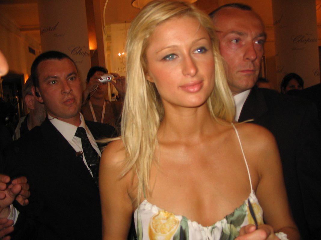 Paris Hilton au Festival de Cannes en mai 2005