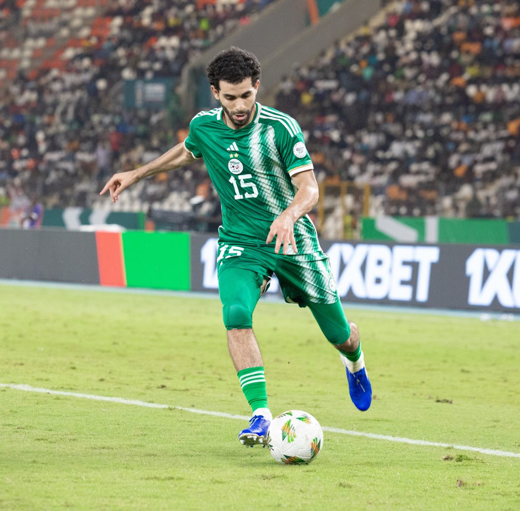 Rayan Aït-Nouri avec la sélection d’Algérie