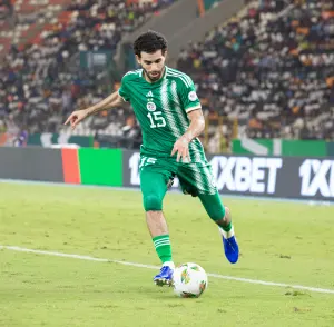 Rayan Aït-Nouri avec la sélection d’Algérie