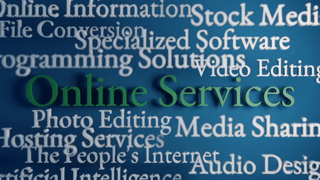 Illustration des services numériques en ligne