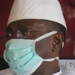 Sidya Touré lors d’une réunion du FNDC en 2020