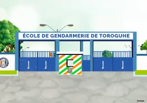 Illustration de l’École de gendarmerie de Toroguhé en Côte d’Ivoire