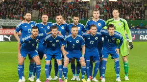 Edin Džeko avec la Bosnie-Herzégovine