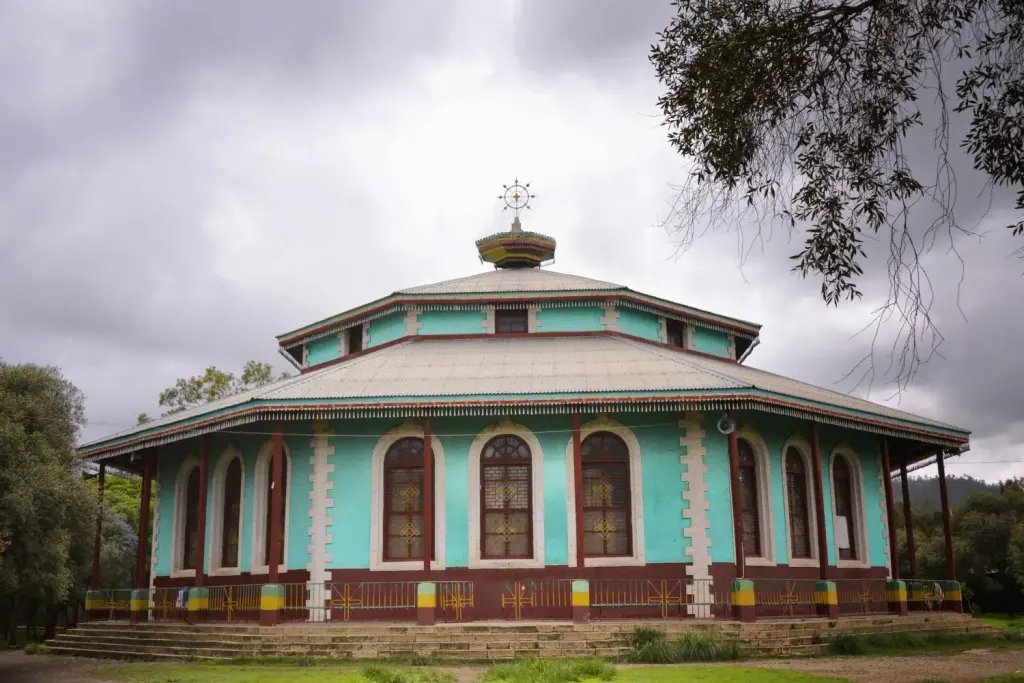 Une église orthodoxe éthiopienne photographiée à Adigrat