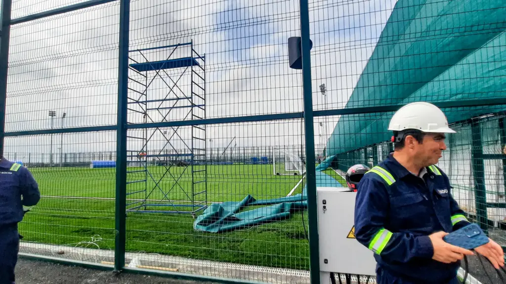 Vue extérieure du complexe de compétition de Hövsan à Bakou
