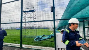 Vue extérieure du complexe de compétition de Hövsan à Bakou