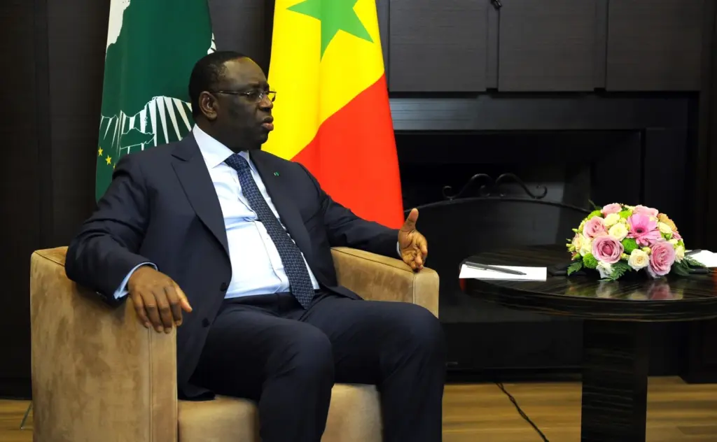 Macky Sall lors d’une rencontre officielle en 2022
