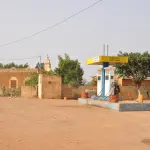 Une station-service à Karey Gorou près de Niamey au Niger