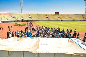 Vue intérieure du stade du 4-Août à Ouagadougou