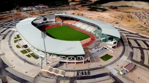 Vue aérienne du stade Laurent-Pokou à San-Pédro