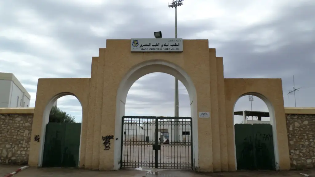 Entrée du stade Taïeb-Mhiri à Sfax en Tunisie